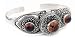 Gothic Costume Sterling Silver Poison Box Locket Cuff Bracelet with Genuine Amber
