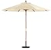Oxford Garden Designs 9-Foot Garden Market Umbrella, Natural