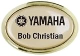GOLD OVAL BADGE - Gold on Gold