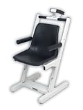 Detecto 6875 Digital Chair Scale - Euro-Style, 400 lb Capacity x 0.2 lb Increment (Made in the USA)
