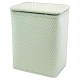 Wicker Hamper - with Interior Bag - Mystic Green