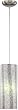 Lite Source LS-19431 Lola Ceiling Lamp, Polished Steel with 3-D Printed Circle Vinyl Shade
