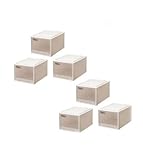フィッツケース 収納BOX 【クローゼット収納タイプL】幅39x 奥行53x 高さ30cm 6個セット