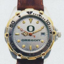 NCAA Elite with Leather Women's Collegiate Watch University of Oregon - XWL180