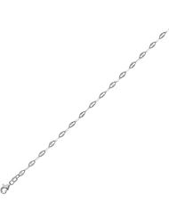 sterling silver rhodium plated 24" 2.9mm polish diamond cut rope chain with lobster clasp 24 inches long