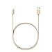 Lighting Cable - Gshine (Apple MFI Certified) Nylon Durable Braided 3ft iPhone Charger for iPhone 7/7 Plus/6/6s/6 Plus(1 Pack)(Gold).