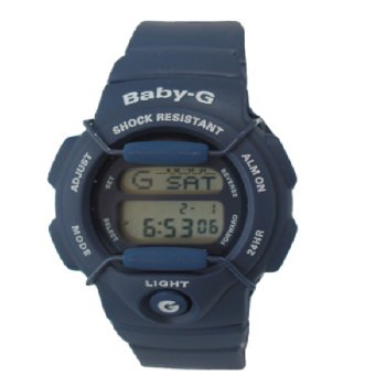 Casio Baby G Ladies Navy Blue Rubber Strap Watch BG140B2V