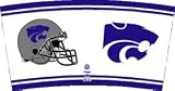 Kansas State Wildcats ( University Of ) NCAA 15 Inches Metal Trash Can/Waste Basket