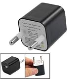 Travel EU Plug USB Charger AC Power Adapter Black for iPhone 4 4G 3G