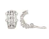 Jankuo Silver Tone Clip On Earring with Symmetrical Shape with Gift Box