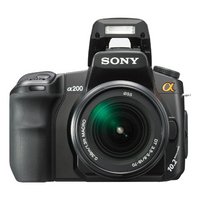 Sony Alpha A200W 10.2MP Digital SLR Camera Kit with Super SteadyShot Image Stabilization with 18-70mm f/3.5-5.6 and 75-300mm f/4.5-5.6 Lenses
