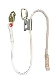 Elk River 34406 Quick-Adjustable Nylon Rope Positioning Lanyard with Carabiner and Zsnaphook, 3600 lbs Gate, 5/8" Diameter x 6 Length