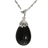 Handmade Black Onyx Pendant Necklace With Sterling Silver