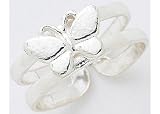 Signature Butterfly Double Band Toe Ring STERLING SILVER