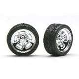 hella's Rims With Tires Chrome Color 1/24th Scale