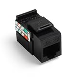 Leviton QuickPort Cat5e 8-Conductor Connector, Black