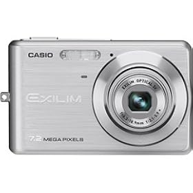Casio Exilim EX-Z77 7.2MP Digital Camera with 3x Anti-Shake Optical Zoom (Silver) by Casio