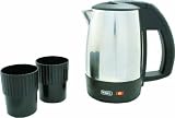 Wahl Wahl travel kettle s/steel universal voltage 1000W 0.5L capacity concealed element easy grip handle 2 travel cups (Wahl)