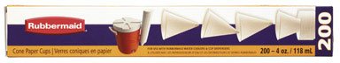RUBBERMAID 1634-12-910 PAPER CONE CUPS (PACK OF6)