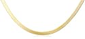 14k Yellow Gold 4mm Italian SuperFlex Herringbone Chain Necklace, 20"