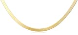 14k Yellow Gold 4mm Italian SuperFlex Herringbone Chain Necklace, 20