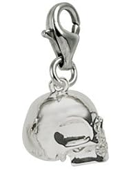 Rembrandt Charms Skull Charm with Lobster Clasp