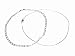 Italian Sterling Silver Flat Link and Snake Chain Fashion Anklet Set