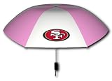 Rainmate Rainwear NFL San Francisco 49ers Pink & White 42-Inch Folding Umbrella