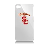 NCAA USC Trojans Varsity Jacket Hardshell Case for Apple iPhone 4, White