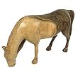 Walnut figurine, 'Grazing in the Pasture'