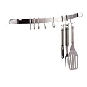 Kitchen Craft Stainless Steel Deluxe Bowed Utensil Hanging Rack 46.5cm