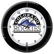 Colorado Rockies Team Logo Clock
