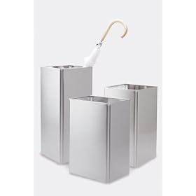 Zack 50479 ANGOLO waste paper basket h.14.18 inch Stainless Steel