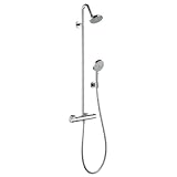 Hansgrohe Tub Shower 34630 Axor Citterio M Showerpipe Thermostatic Brushed Nickel Hansgrohe Tub Shower 34630 Axor Citterio M Showerpipe Thermostatic Brushed Nickel