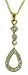 9ct Yellow Gold Ladies 10 Pt Diamond Fancy Teardrop Pendant