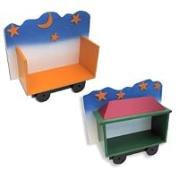 TRAIN CAR SHELVES