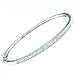 1 Carat 14K White Gold Diamond Bangle