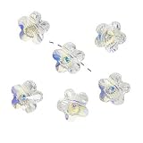 Swarovski Crystal #5744 8mm Flower Pendants Crystal AB (6)