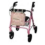 Walker and Rollator Accessory Bags - Green and Yellow Scallop Design