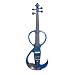 Cecilio CEVN-3BL Full Size Electric Silent Violin w/ Solidwood Ebony Fitted in Blue Metallic