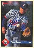 Todd Haney, Montreal Expos, 1993 Donruss Autographed Card