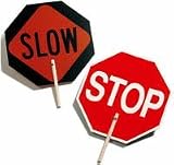 Stop-Slow Hand Held Sign - Stop-Slow Sign