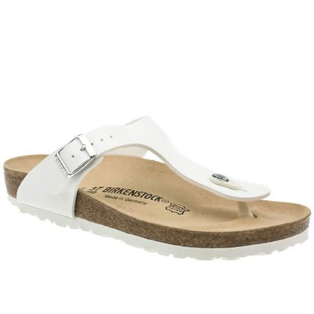 Birkenstock Gizeh - 7 Uk - White - Man Made
