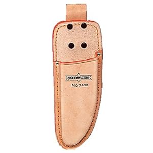 【クリックで詳細表示】ゴールデンスター 鋏ケース 剪定鋏用 皮サック(1丁用) 3400