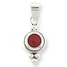 .925 Silver & Red Enamel Pendant