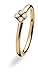 SPINNING Jewelry Damenring Gold 8KT *FLASH* Zirkonia