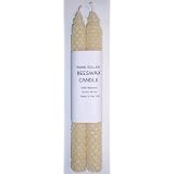 100% Beeswax Candles - One Pair of 8' Tapers - Natural Wax