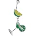 Enameled LIME Martini GLASS Dangle Belly Ring