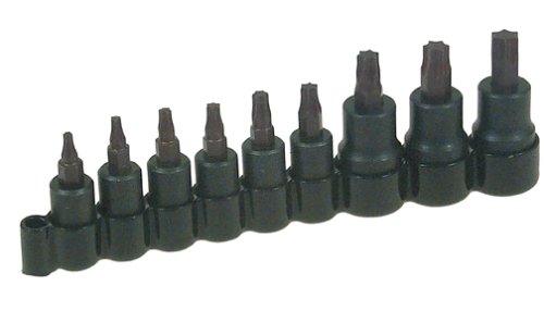 Lisle 37600 10 Piece Super Torx Bit Socket Set  T-10-T-50