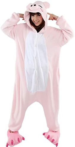 Purple Vinee Pajamas Anime Costume Adult Animal Onesie Pig S